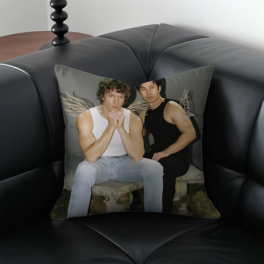 Schöne EEmber und IIce TV CP Cushion Abdeckung Kissenbezug Milbenschutz Unsichtbarer Reißverschluss seidiger Plüsch Kissen