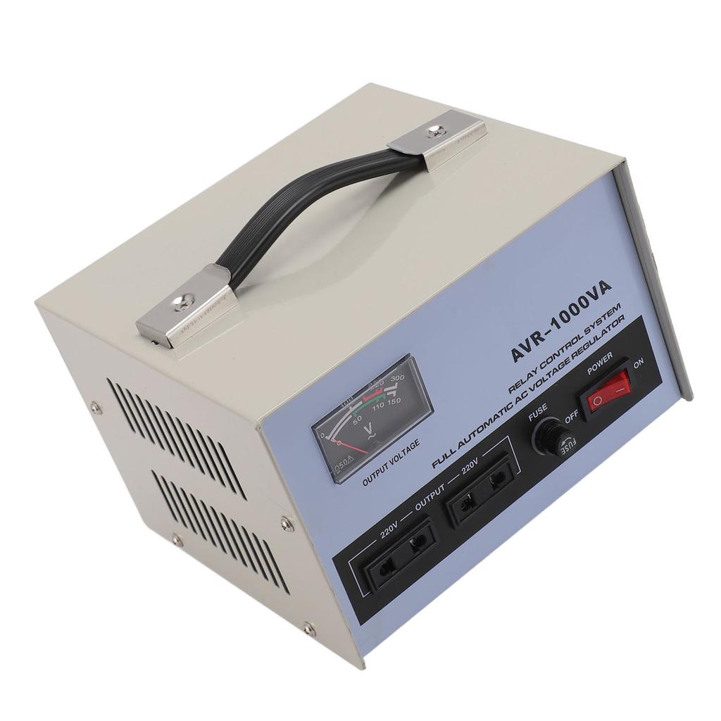 AC Voltage Regulator 1000W 160?250V Input 220V Output 3 Sockets Automatic Voltage Stabiliz