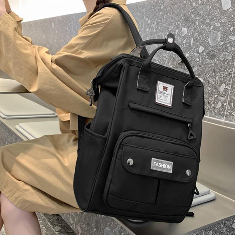 2025 New Japanese-style Academic Backpack Minimalist Lightweight Large-Capacity Student Backpack Outdoor Travel Casual Backpack