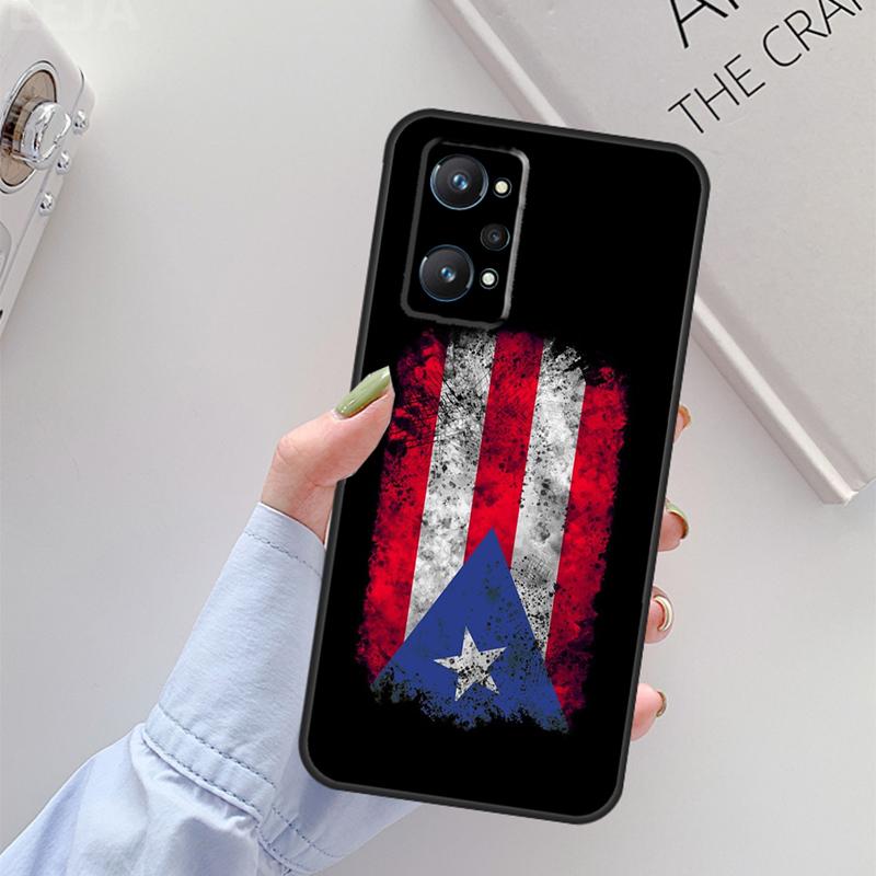 

Puerto Rico Flag For Realme C67 C61 C75 C55 C53 C51 C21Y C25S GT 6 6T 5 GT7 Pro 10 11 12 13 14 Pro Plus Case Realme 14 Pro Plus