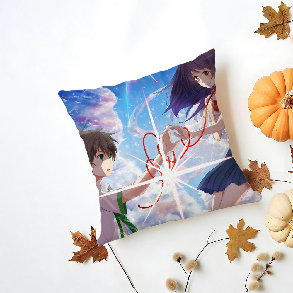 YYour Name Cushion Cover Washable Linen Pillowcase Soft for Daily Sofa Bed Home Room Decor