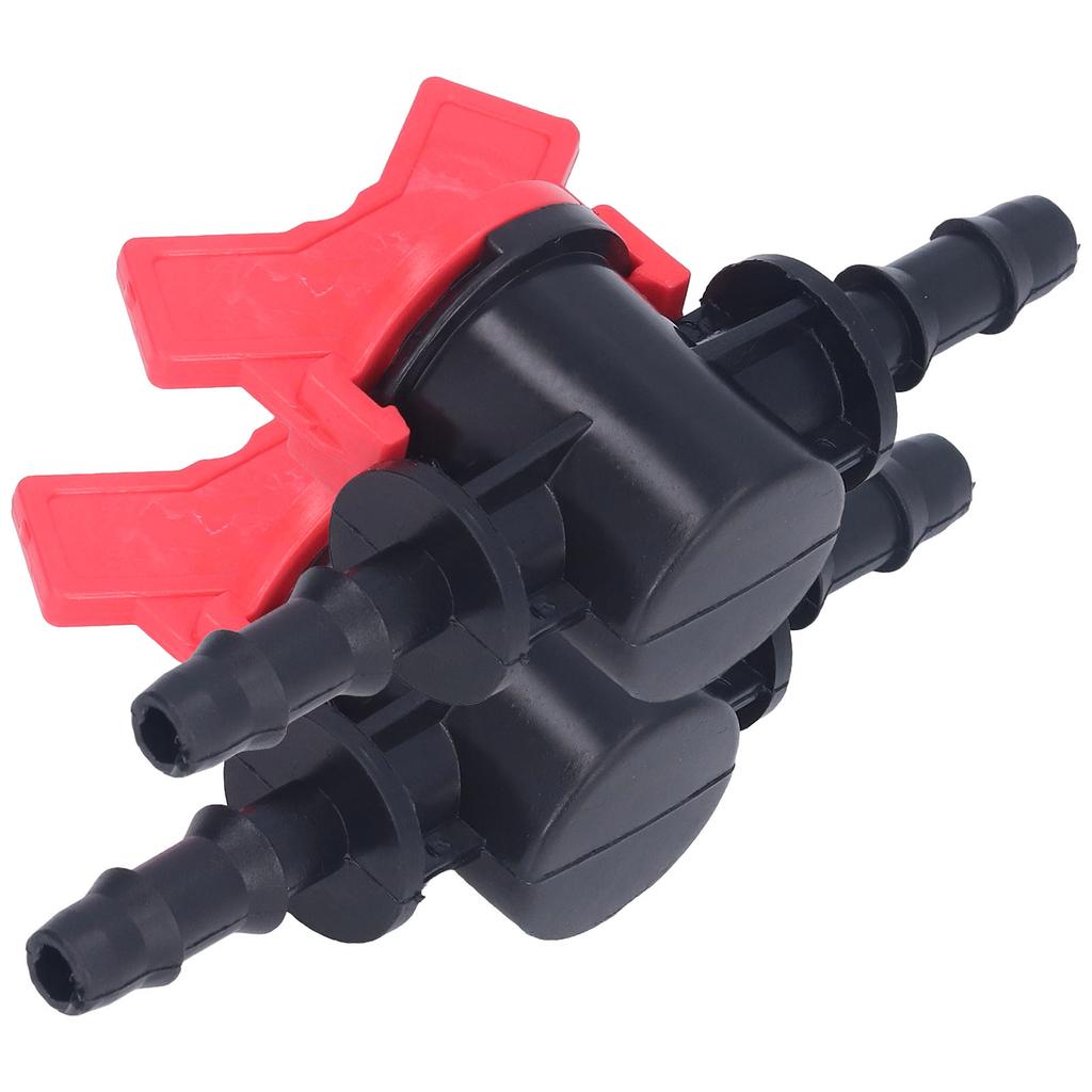 2PCS Flow Regulator ABS Plastic Liquid Control Stop Valve Water Pump Straight Through Valve 8mm
