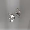 S925 Sterling Silver Four-Pointed Star Ear Cuff - No Piercing Women's Earrings, Simple Design, Summer Cartilage Clip