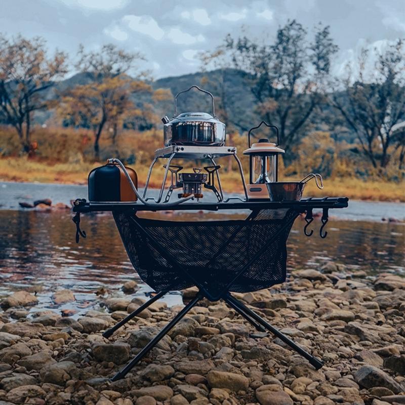 Foldable Camping Table Lightweight Folding Table Picnic Desk for Fishing BBQ