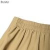 ZANZEA Women Short Sleeve Blouse and Skirts Casual Two Piece Suit Sets