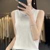Women Tank Sleeveless MODERN NEW SAGA Summer T-shirt Knit Top Lace Basic Vest Female O-neck