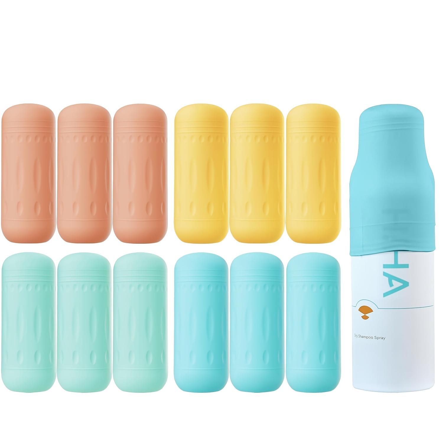 

12pcs,Silicone Travel Container Toiletry Covers,Suitable for Shampoo, Conditioner and Washing Bottles, Travel Toiletry Bottles.