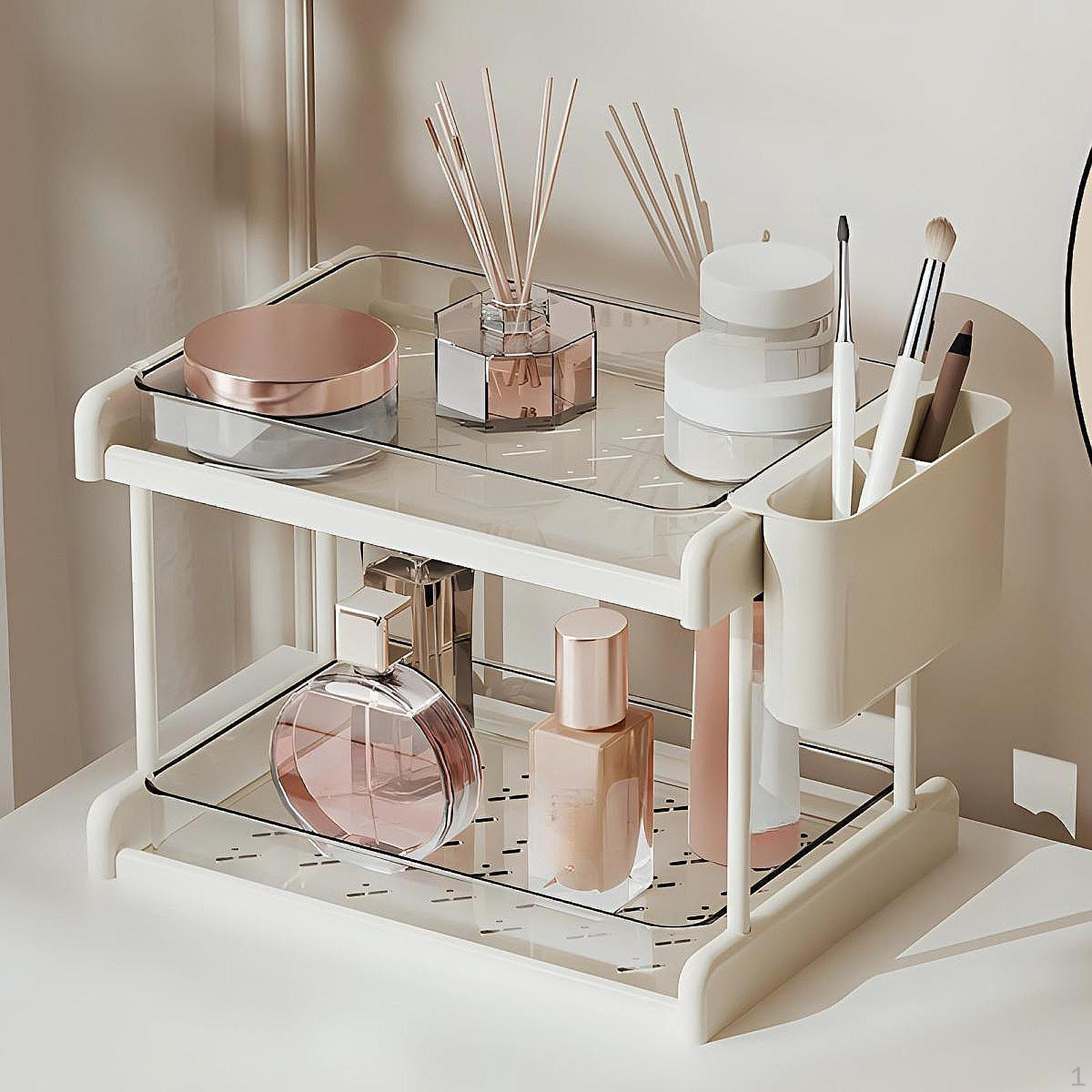 

Настольный органайзер для закусок на шведском столе Поднос для сервировки Многоцелевой домашний стенд для хранения вещей Ванная комната 2 layer