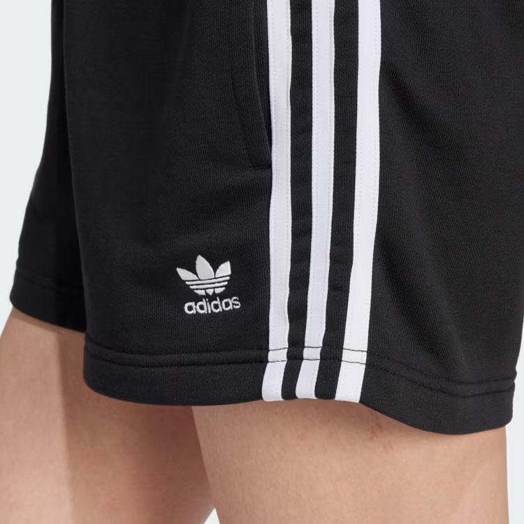 Adidas Originals 3-Stripes French Terry Shorts Dameshorts Svart IU2517