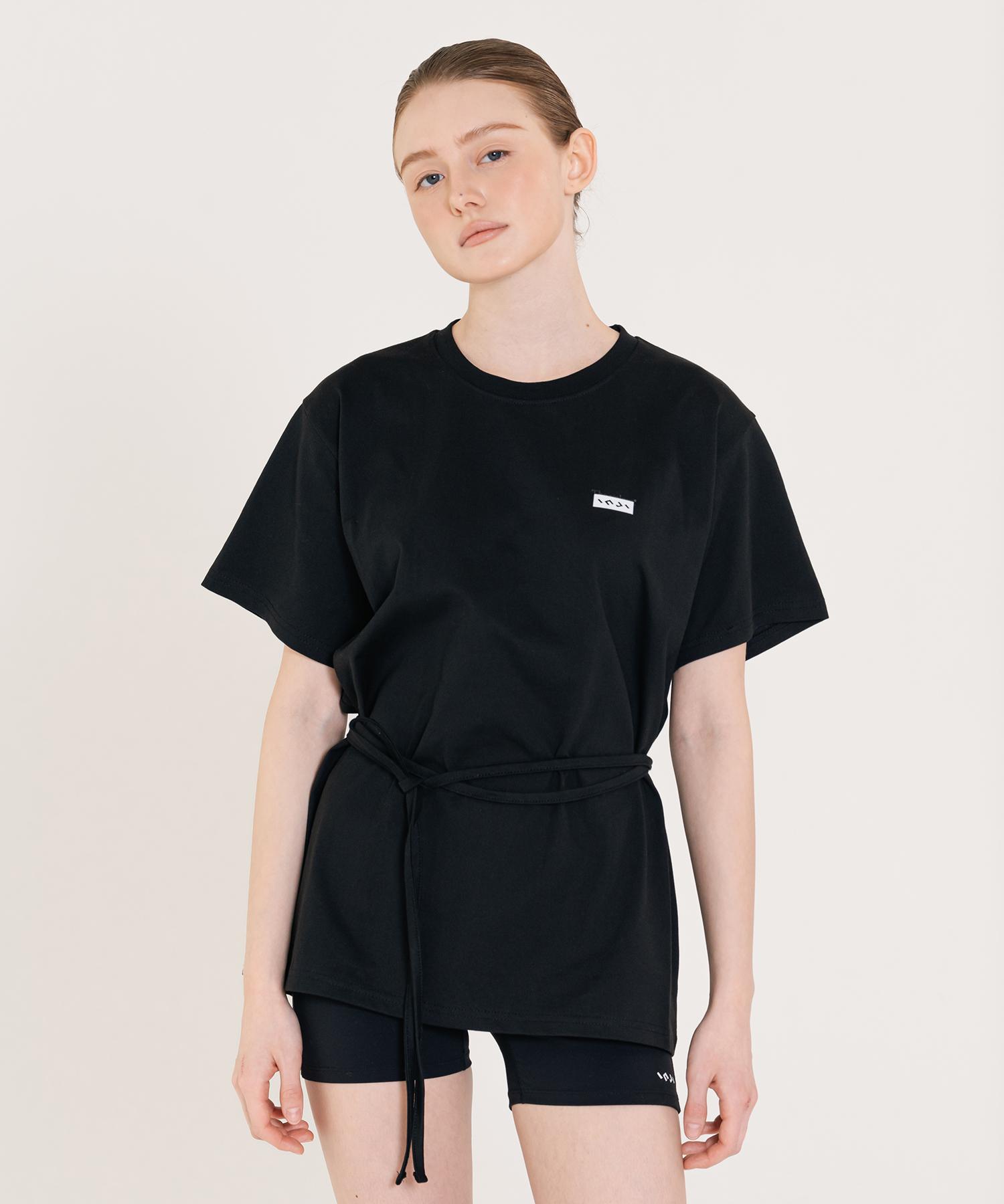 Ingi Active Small Logo Over Strap Tee Black One