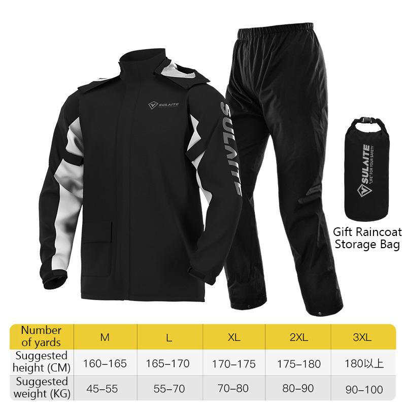 Motorcycle Raincoat Suit Rainstorm Prevention Jacket Pants Camping Hiking Fishing Raincoat Moto Raincoat Motorcyclist Rider Rain
