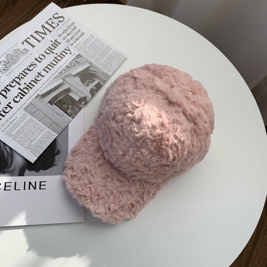 Stylish Winter Baseball Cap For Women Fur Warmth Fashion Multicolors Trend