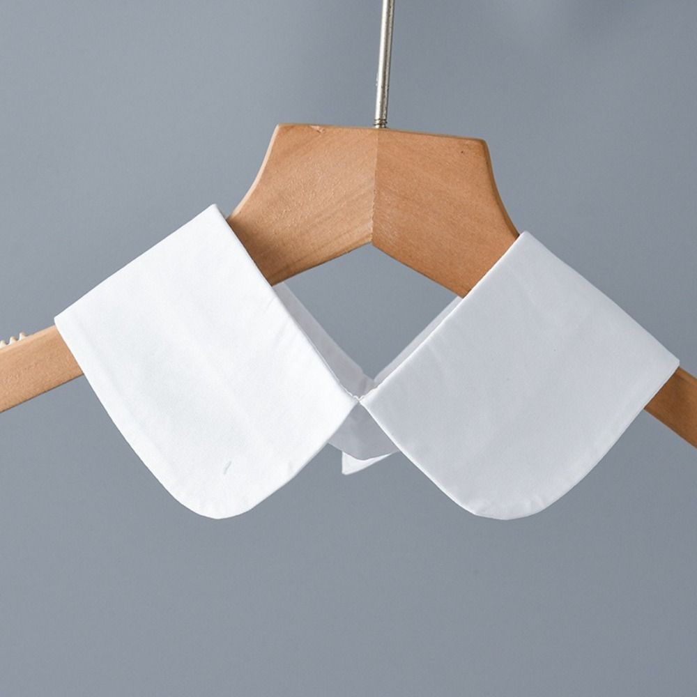 Fashion Detachable Fake Collar White Black Cotton False Collar Lapel Collar Blouse Sweater Shirt