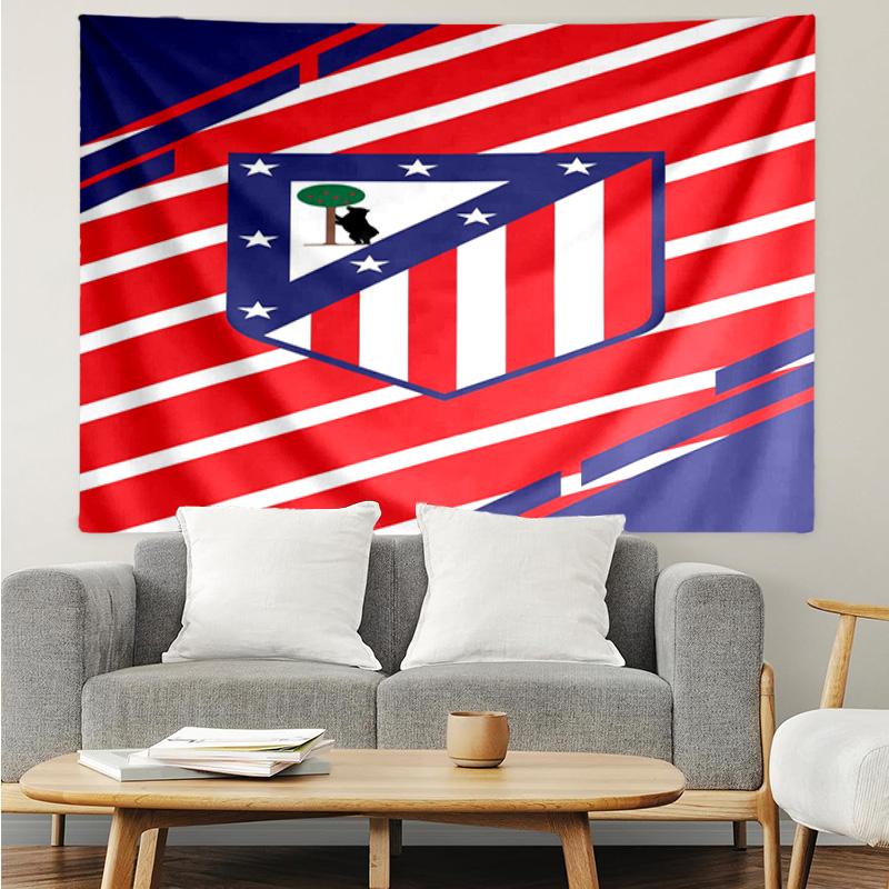 Atletico Ma-drid Crest Printed Printed Tapestry, for Bedroom,Livingroom, dormitory, Large Wall Decor, Fabric Decor Fan Birthday Gifts