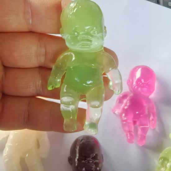 Przezroczysta zabawka dla niemowląt łagodząca stres, powoli podnosząca się, łagodząca lęk, mini zabawka do ściskania dla niemowląt, miękka, rozciągliwa, relaksująca, piłka antystresowa, zabawka Fidget