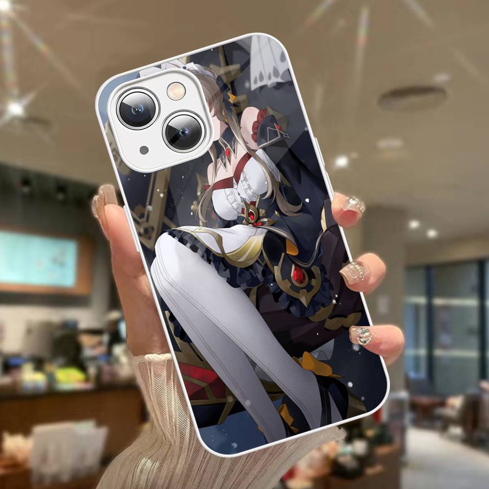 Jeu Genshin Impact Sandrone Verre Trempé Pour iphone 14 13 12 11 Pro Mini XS MAX 14Plus X XS XR Fundas