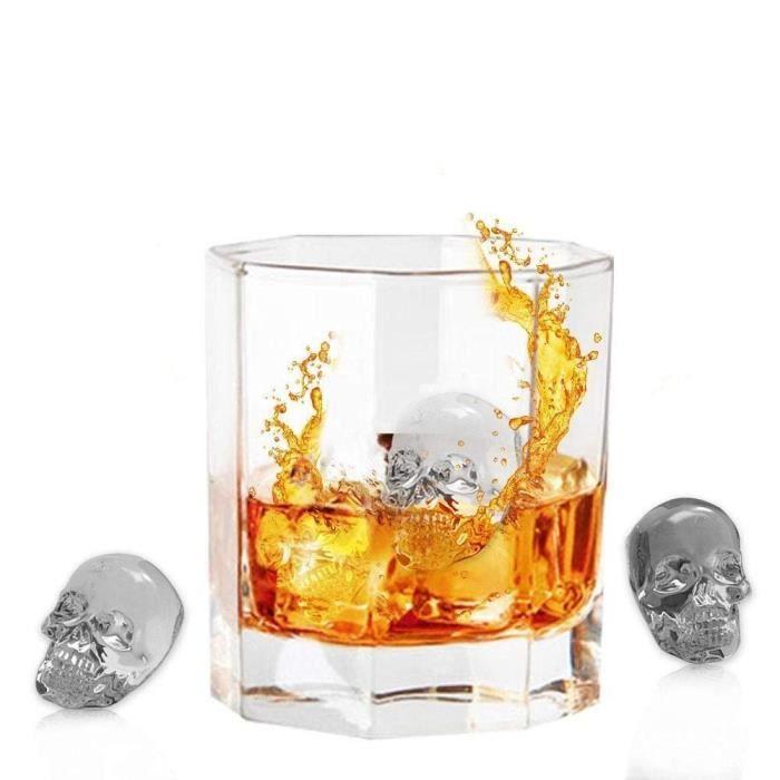 Matriță 3D Cap de mort Tavă Cuburi de Gheață, face patru cranii vii, Silicon flexibil de calitate alimentară mașină de făcut cuburi de gheață în formă