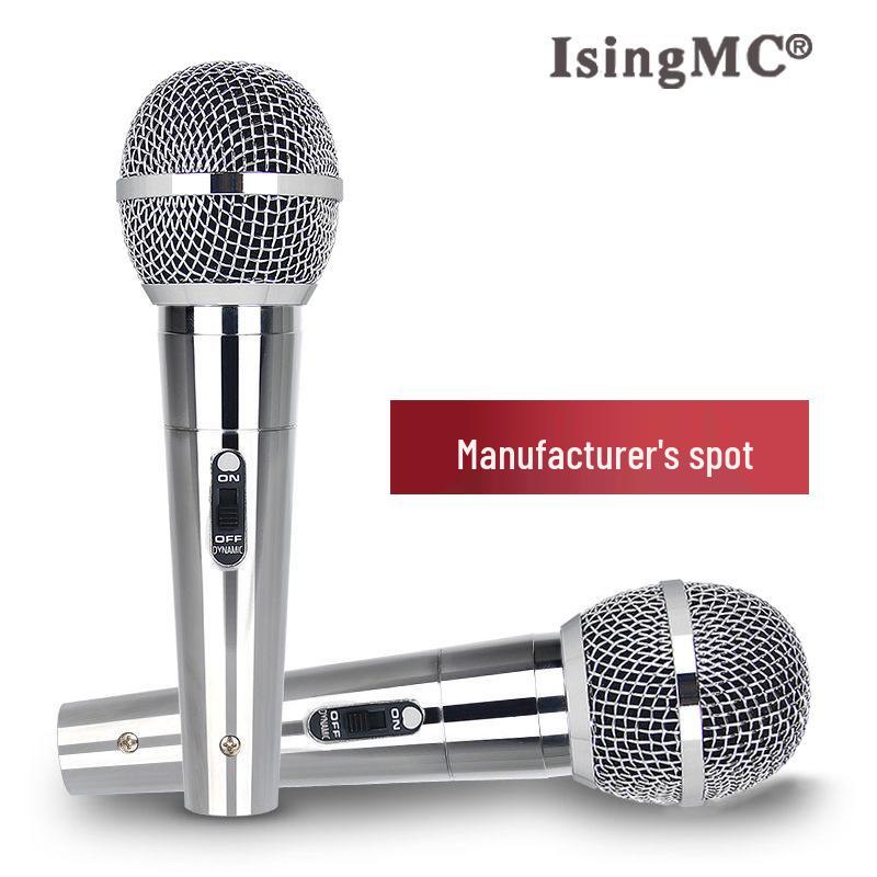Full Metal Dynamic Wired Microphone for KTV, Live Streaming, and Audio Amplification