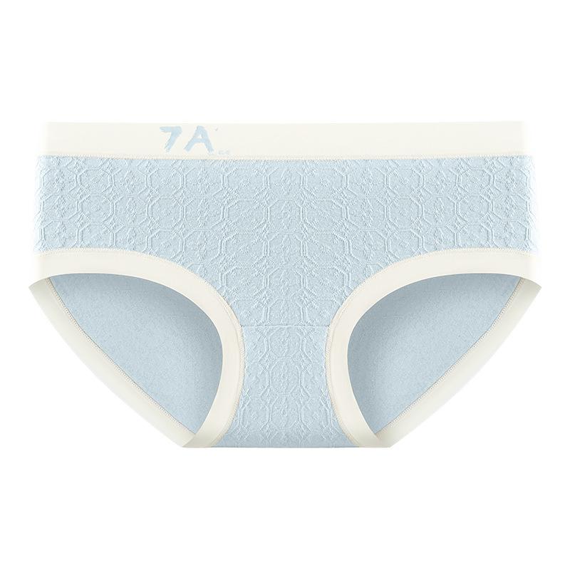 Female Spring and Autumn Middle Waist No Trace 7A Class Antibacterial Pure Cotton Underwear