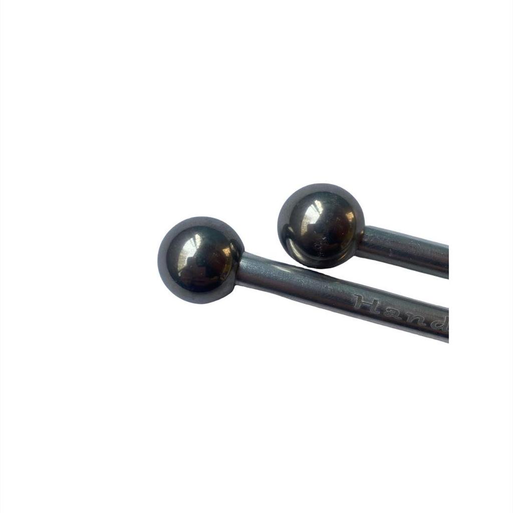 Baquetas Etereas para Tambor y Marimba - Tono Ladrillo Rojo Xilófono y Palos Metálicos Orff