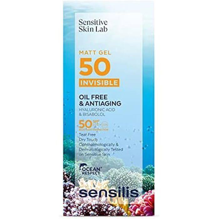 Gel Invisible Anti-Âge SPF50+ - SENSILIS - 40 ml - Non gras - Protection solaire - Pour adultes