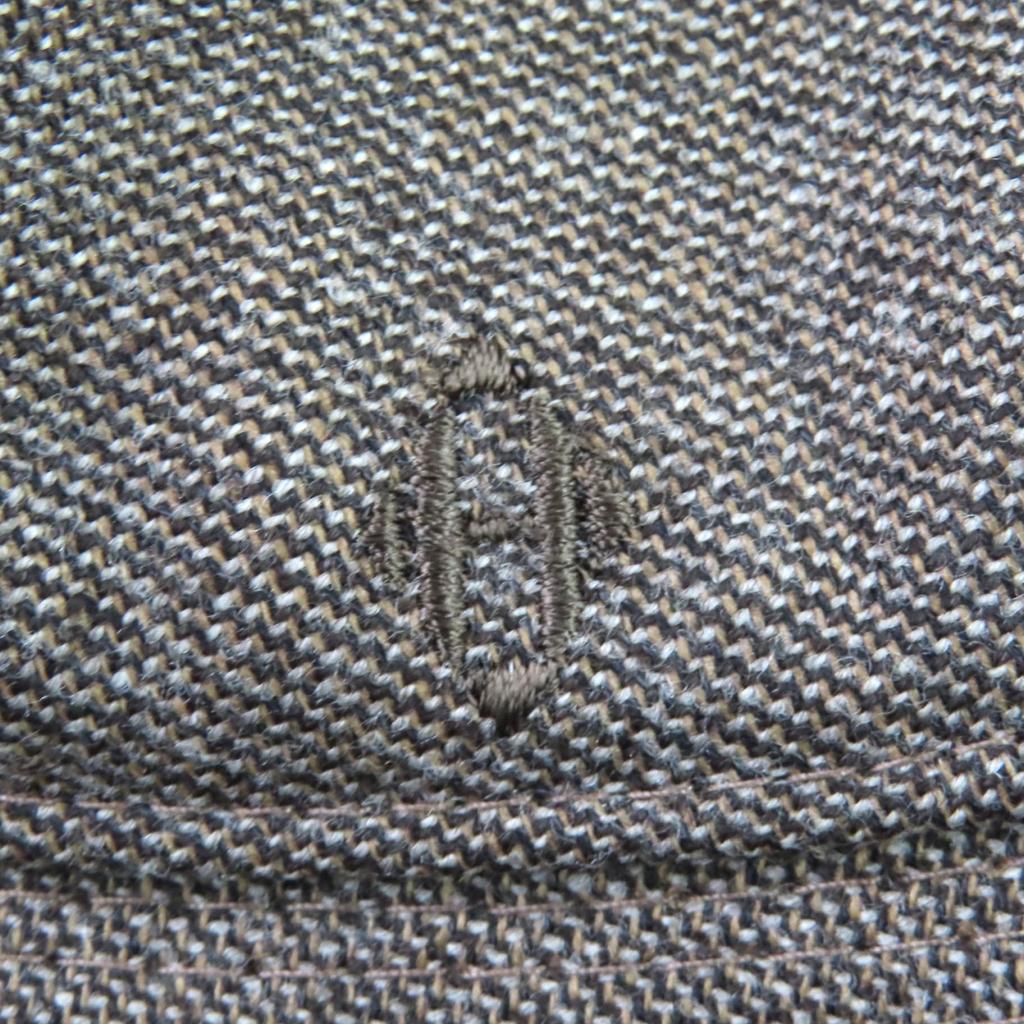 Toller HERMES Hut Bestickter H Bucket Hat Braune Wolle Damen 57 Gebraucht