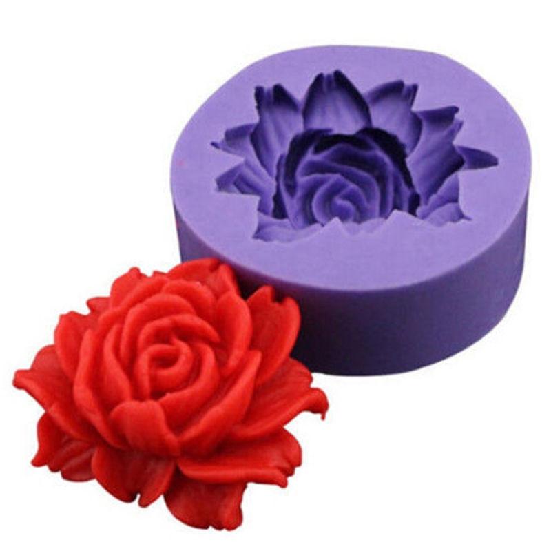 3D Rose Chocolate Mold Fondant Cake Decorating Tools Silicone Soap Mold Silicone Cake Molds