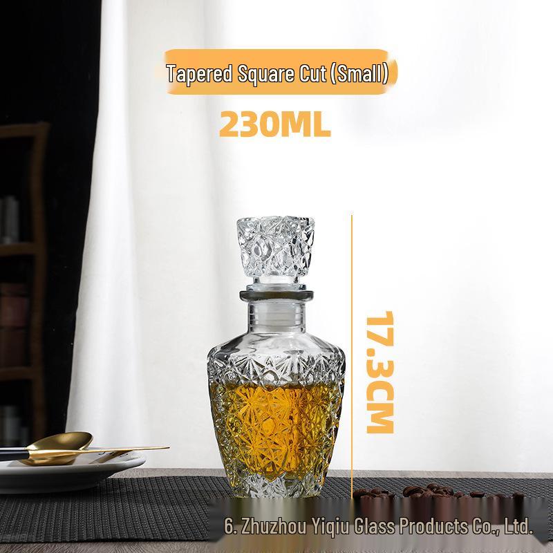 Crystal Whiskey  Wine Glass Bottles - Sealed  Empty for Homebrew