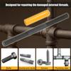 Metric Thread Repair File Black Oxide Coating 0.75-3mm Pitch Clean Damaged Threads DIY Hand Tools Metal Hardware