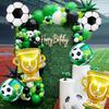 8 Pcs Soccer Balloons Set World Champion Trophy Balloon for Soccer Birthday Game Day Party Team Victory Celebration Sports Theme
