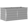 Planter Light Grey 160 X 80 X 75 Cm Steel