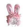Original Multi-color Lolita Cute Rabbit Ear Headband Polka Dot Bow Rabbit Kc Cute Rabbit Headband Hairpin Hair Accessories