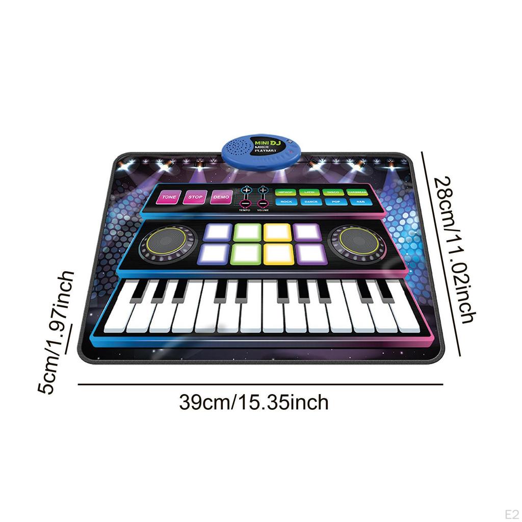 Çocuk DJ Mikser Oyuncak Bebek Müzikli Mat Çok Yönlü 24 Tuşlu İnteraktif Piyano Parti için 1