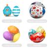 2pcs Eggs DIY Eggs Foam Balls Eggs Polystyrene Modeling Shapes Egg Ornaments Crafts DIY Painting Party Decoration 20cm Oil pan