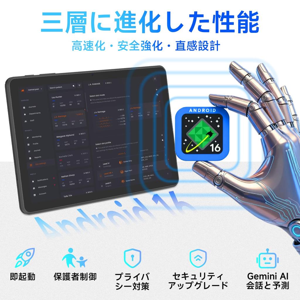 First Android 16 COLORROOM C5 Android 16 CPU Widevine L1 5G Face Wireless FM Child Japanese Instruction Case Included [World's Tablet] Tablet,