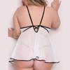 Delicate Sexy Girl Cute Lingerie Plus Size Women Underwear Applique Nightdress