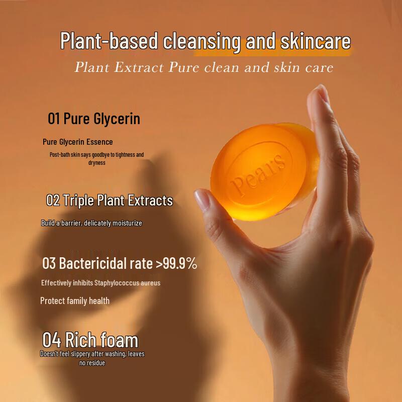 Pears Sapphire Blue Peppermint Essence Crystal Soap