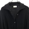 AIGNER Made In Italy Long Sleeve Knit Cardigan 44 Black Coat Women Used