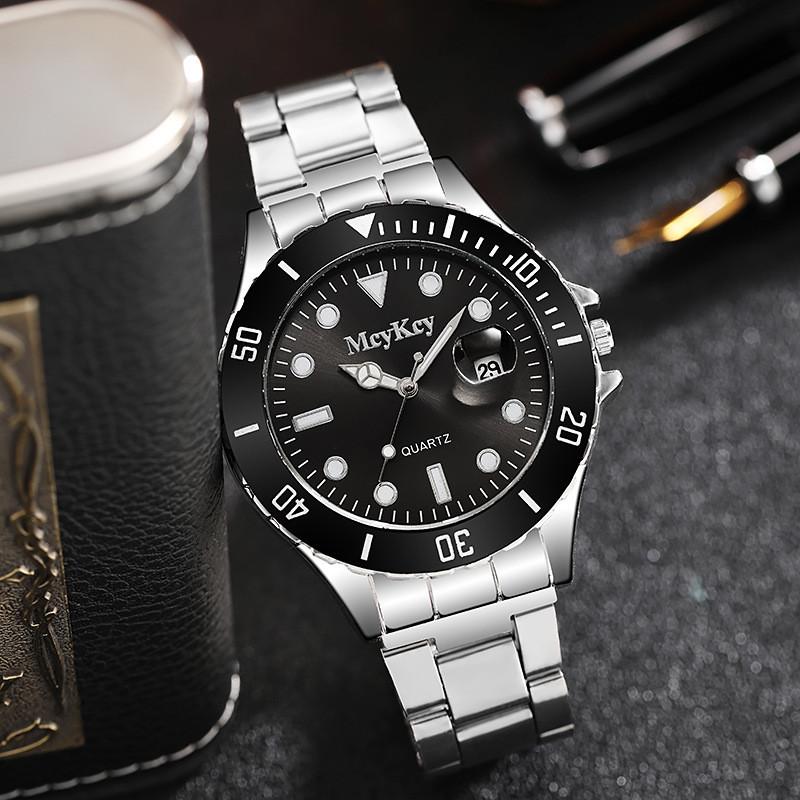 Mens Quartz Watch With Calendar Function And Alloy Band For Daily Casual Wear
