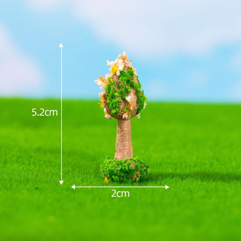 Micro-landscape Simulation of Green Trees Flowers Moss Horticultural Ecology Bottle-making, Scene Decorations Accessories, and Small Ornaments