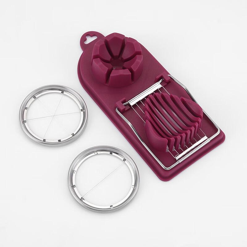 Ruhan Multi-functional 3-in-1 Plastic Egg Slicer & Wedger