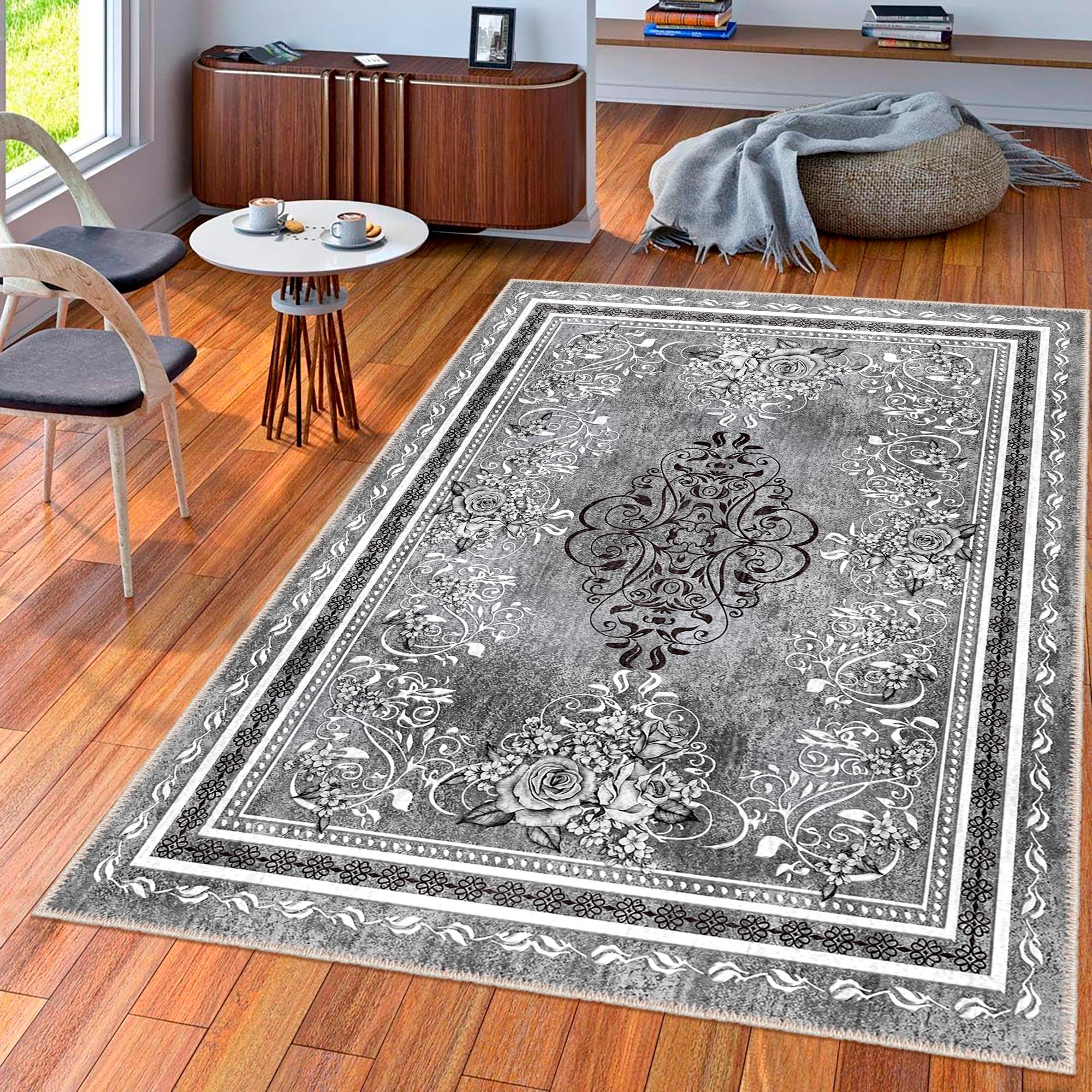 

Декоративные коврики, Коврики для гостиной, Коврик, пригодный для машинной стирки, Нескользящий коврик 80 x 50 cm разноцветный