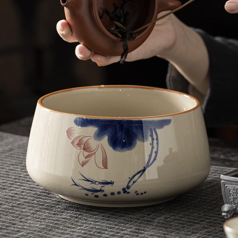 Zhinianhua Ceramic Tea Wash Basin