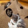Filz-Tunnel für Katzen mit Gucklöchern Verstecklöchern Faltbare Große Interaktive Spielmatte Versteckspiel Spielzeug Versteckhöhle Indoor Katzen Beschäftigungsaktivität