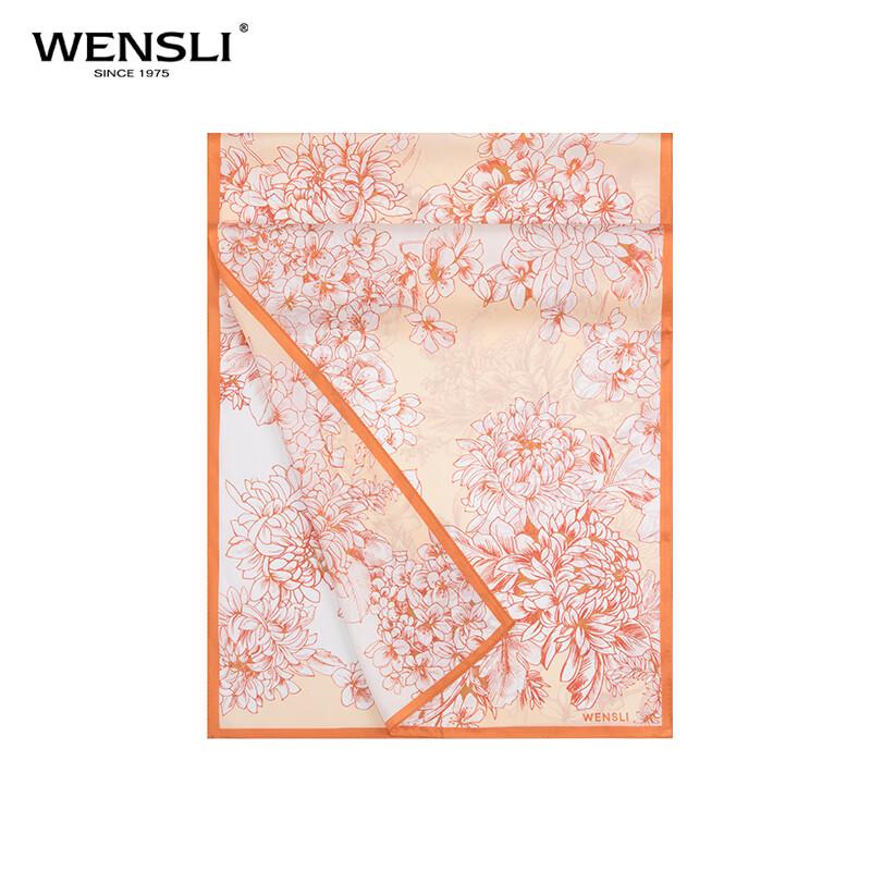 WENSLI Women's Mulberry Silk Chiffon Long Scarf