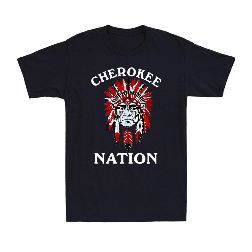 Native American Headdress Cherokee Feathered Headdress Vintage Men s T-Shirt S