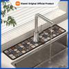 2D Flat Strip Countertop Mat with Holes Faucet Mat Diatomaceous Earth Non-slip Storage Mat Absorbent Mat