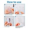 Acrylic 3-Inch Refrigerator Magnets, Colorful Transparent Mini 3-Inch Magnetic Photo Frames, Creative Lightweight Floral Design Refrigerator Magnets