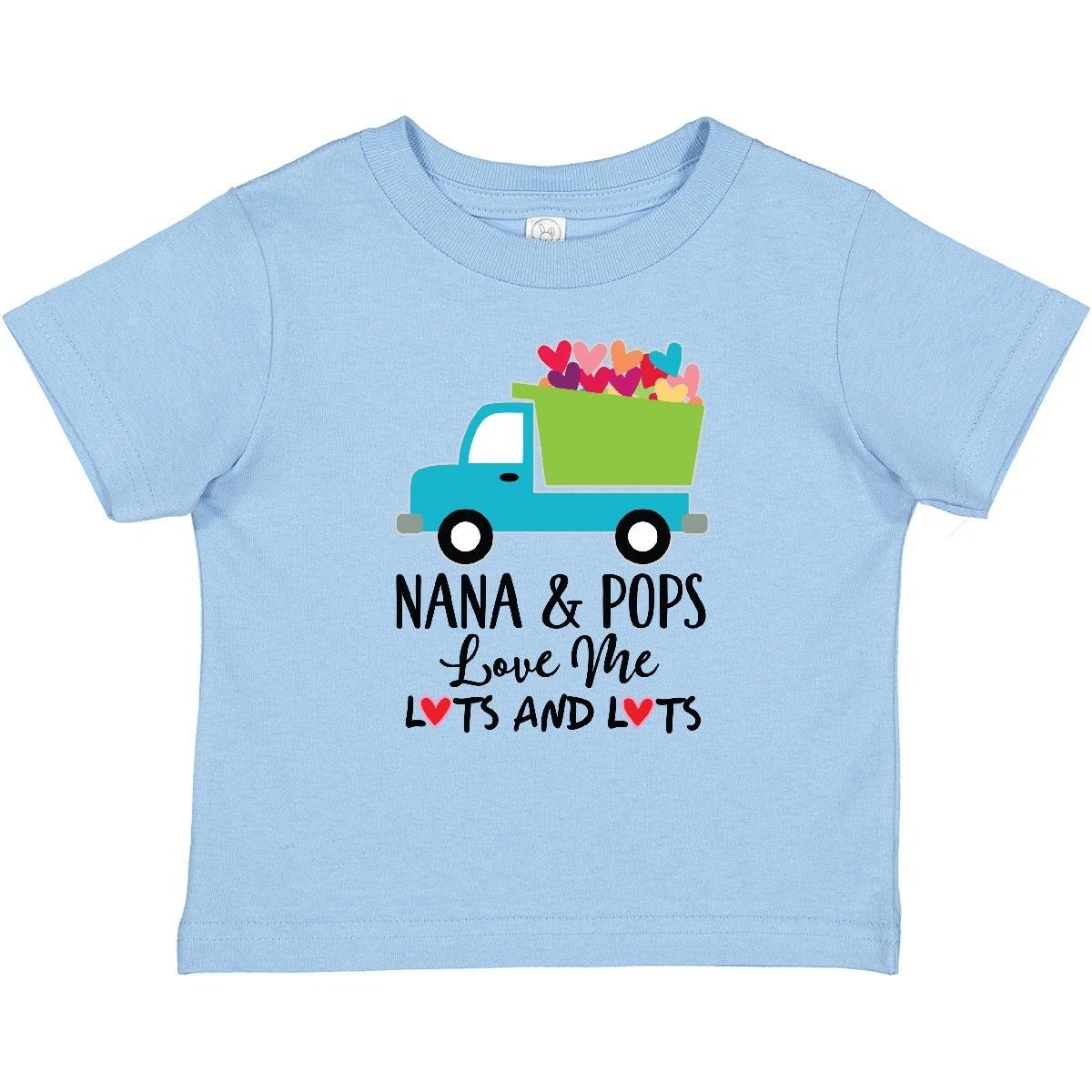 

Inktastic Nana And Pops Grandson Truck Baby T-Shirt Valentines Day Boys Boy Tees 110