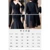 [Chubikime] One Piece Spring Summer Ladies Chiffon Medium Length Dress Long Sleeve V-neck Adult Dress A-line Simple Plain Color Elegant Dress Slimmer